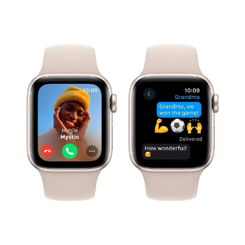 Смартгодинник Apple Watch SE 2 2023 40mm GPS Starlight Aluminum Case with Starlight Sport Band S/M (MR9U3) Оригінальний, Новий