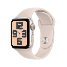 Apple Watch SE 2 GPS 44mm Starlight Aluminum Case with Starlight Sport Band (MNJX3/MNTE3)