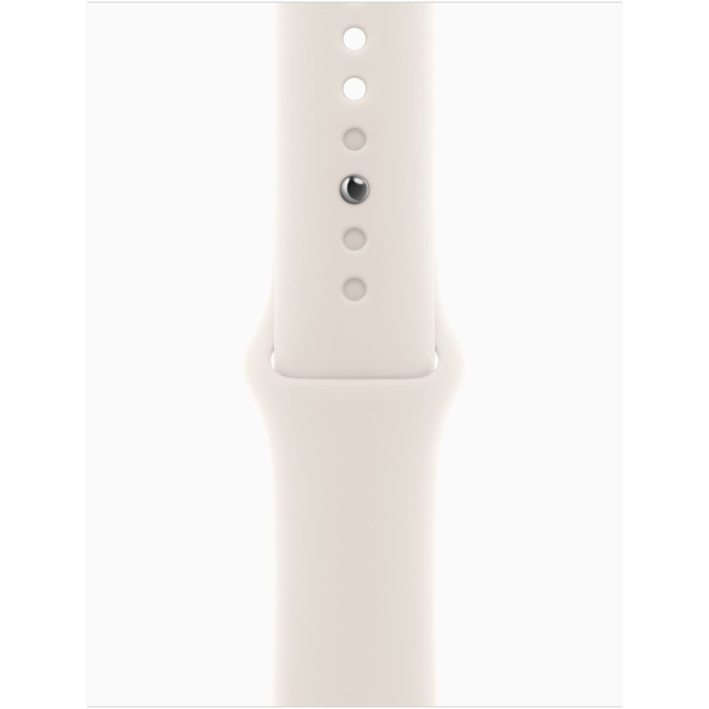 Apple Watch SE 3 GPS 44mm Starlight Aluminum Case with Starlight Sport Band (S/M) (MEHG4) Оригінальний, Новий