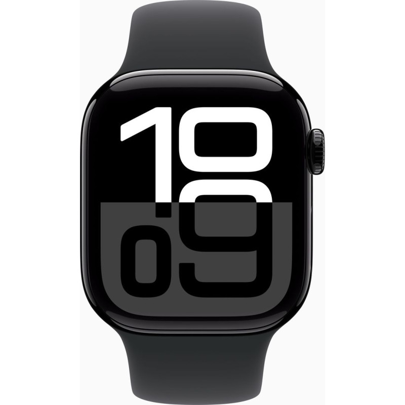 Apple Watch Series 10 GPS 46mm Jet Black Aluminium Case with Black Sport Band - M/L (MWWQ3) Оригінальний, Новий