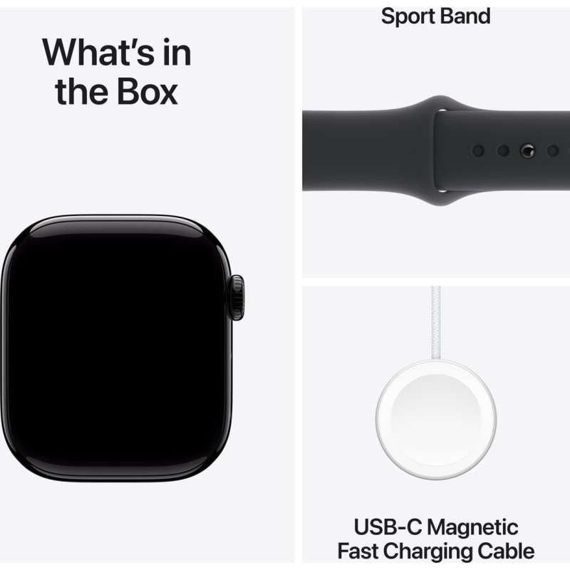 Apple Watch Series 10 GPS 46mm Rose Gold Aluminium Case with Light Blush Sport Band - M/L (MWWU3) Оригінальний, Новий