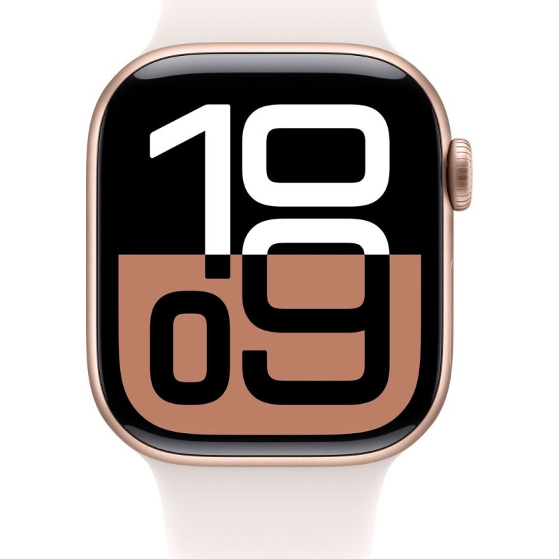 Apple Watch Series 10 GPS 46mm Rose Gold Aluminium Case with Light Blush Sport Band - M/L (MWWU3) Оригінальний, Новий
