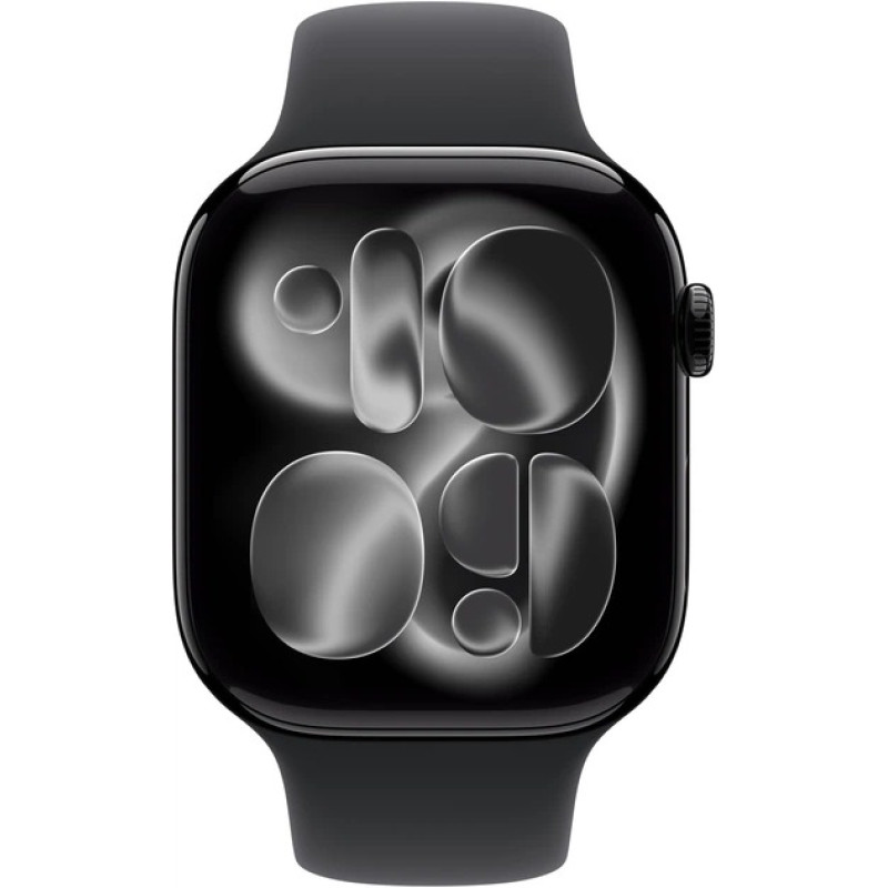 Apple Watch Series 11 GPS 46mm Jet Black Aluminum Case with Black Sport Band (S/M) (MEUW4) Оригінальний, Новий
