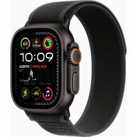 Apple Watch Ultra 2 2024 49mm GPS + LTE Black Titanium Case with Black Trail Loop M/L (MX4V3)