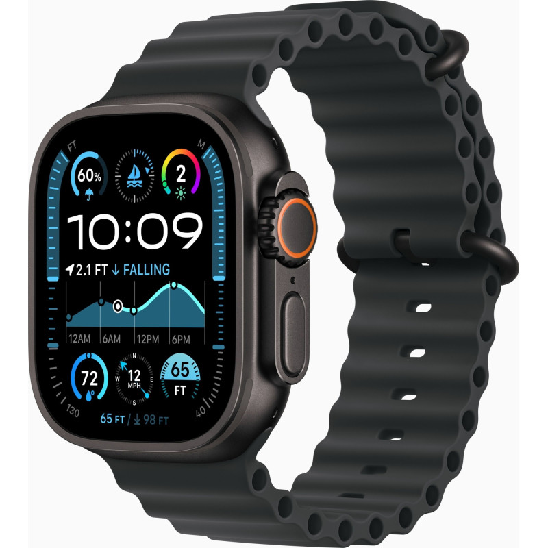 Apple Watch Ultra 2 2024 GPS + Cellular 49mm Black Titanium Case with Black Ocean Band (MX4P3) Оригінальний, Новий