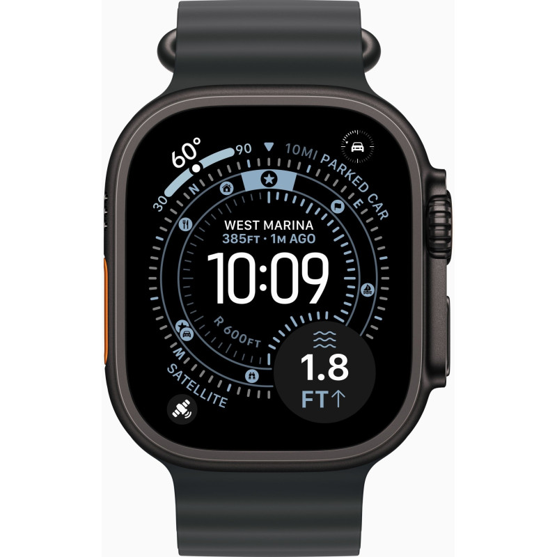 Apple Watch Ultra 3 GPS + LTE 49mm Black Titanium Case with Black Ocean Band (MF0J4) Оригінальний, Новий