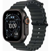 Apple Watch Ultra 3 GPS + LTE 49mm Black Titanium Case with Black Ocean Band (MF0J4)