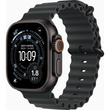 Apple Watch Ultra 3 GPS + LTE 49mm Black Titanium Case with Black Ocean Band (MF0J4)
