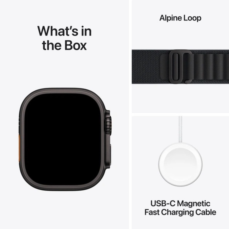 Apple Watch Ultra 3 GPS + LTE 49mm Black Alpine Loop with Black Alpine Loop (MF0V4) Оригінальний, Новий
