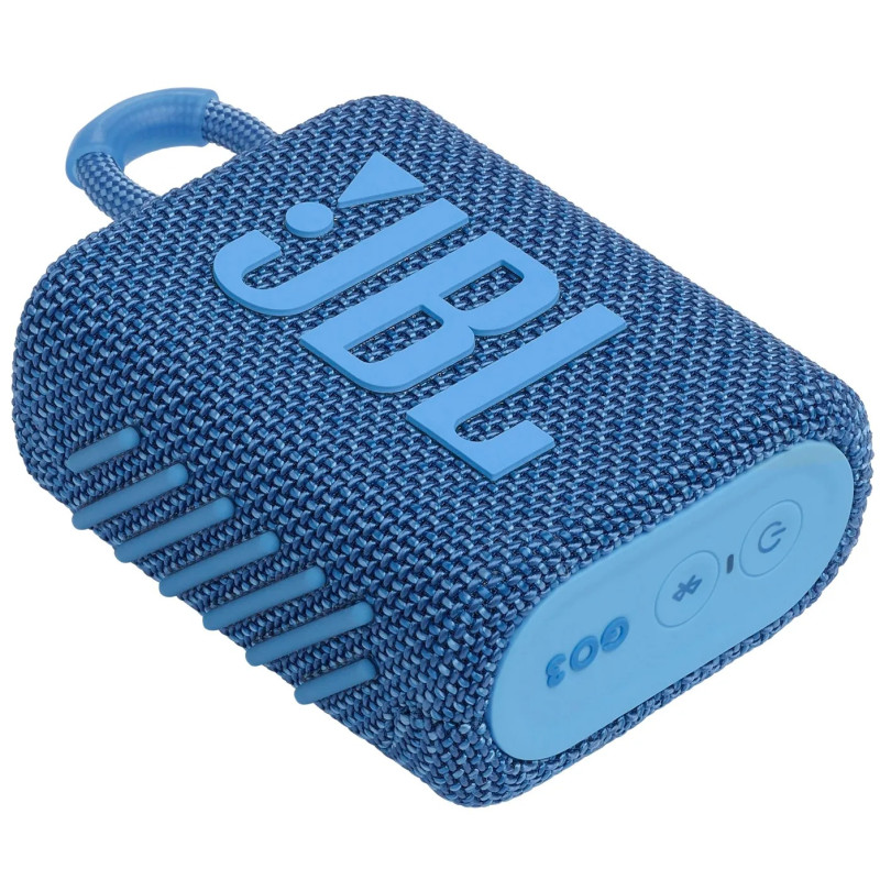 Портативна акустика JBL GO 3 Eco Blue (JBLGO3ECOBLU)