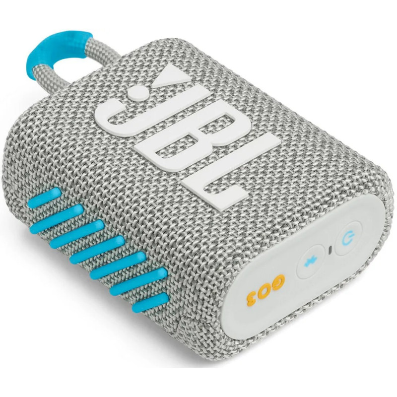 Портативна акустика JBL GO 3 Eco White (JBLGO3ECOWHT)