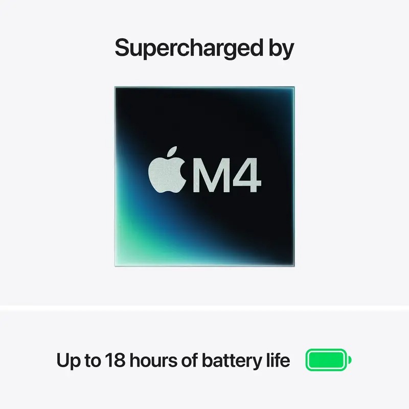 Ноутбук Apple MacBook Air 13" M4 16/256Gb Silver (MW0W3) 2025 Оригінальний, Новий