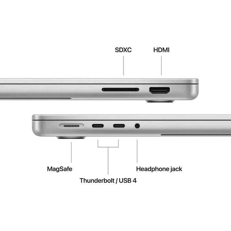 Apple MacBook Pro 14" M3 512GB Silver (MR7J3) 2023 Оригінальний, Новий