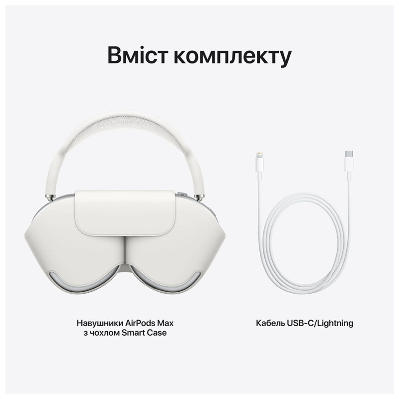 Навушники Apple AirPods Max – Silver Оригінальний, Новий
