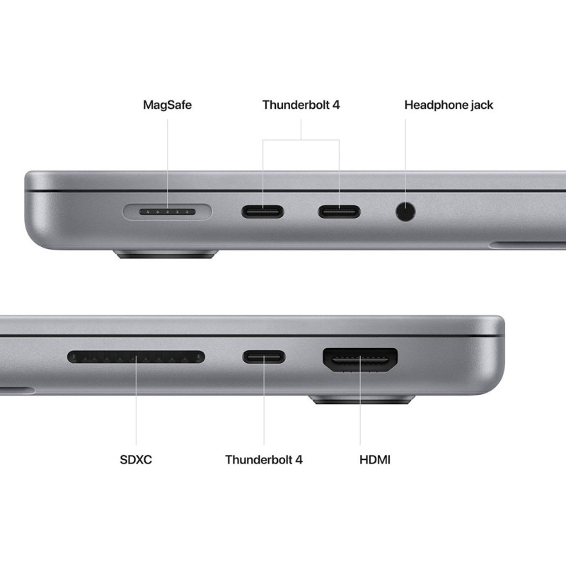Ноутбук APPLE MacBook Pro 14" M2 Pro 16/512GB 2023 Space Grey MPHE3 Оригінальний, Новий