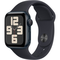 Apple Watch SE 2 2024 GPS 40mm Midnight Aluminium Case with Midnight Sport Band (S/M) (MXE73)