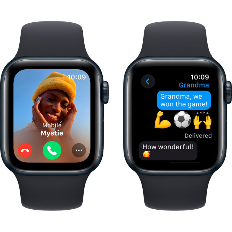 Apple Watch SE 2 2024 GPS 40mm Midnight Aluminium Case with Midnight Sport Band (S/M) (MXE73) Оригінальний, Новий