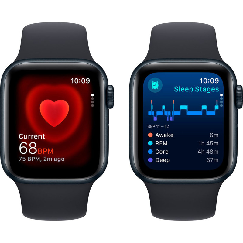 Apple Watch SE 2 2024 GPS 40mm Midnight Aluminium Case with Midnight Sport Band (S/M) (MXE73) Оригінальний, Новий