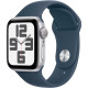 Смартгодинник Apple Watch SE GPS 40mm Silver Aluminium Case with Storm Blue Sport Band – S/M Оригінальний, Новий