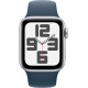 Смартгодинник Apple Watch SE GPS 40mm Silver Aluminium Case with Storm Blue Sport Band – S/M Оригінальний, Новий