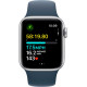 Смартгодинник Apple Watch SE GPS 40mm Silver Aluminium Case with Storm Blue Sport Band – S/M Оригінальний, Новий