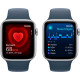 Смартгодинник Apple Watch SE GPS 44mm Silver Aluminium Case with Storm Blue Sport Band – M/L Оригінальний, Новий