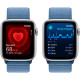 Смартгодинник Apple Watch SE GPS 44mm Silver Aluminium Case with Winter Blue Sport Loop Оригінальний, Новий