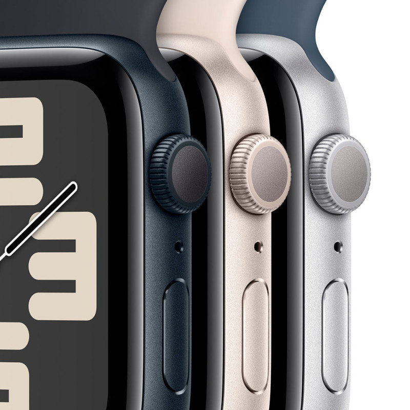 Смартгодинник Apple Watch SE GPS 44mm Starlight Aluminium Case with Starlight Sport Band – M/L Оригінальний, Новий