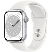 Смартгодинник Apple Watch Series 8 GPS 45mm Silver Aluminum Case with White Sport Band (MP6Q3/MP6N3)