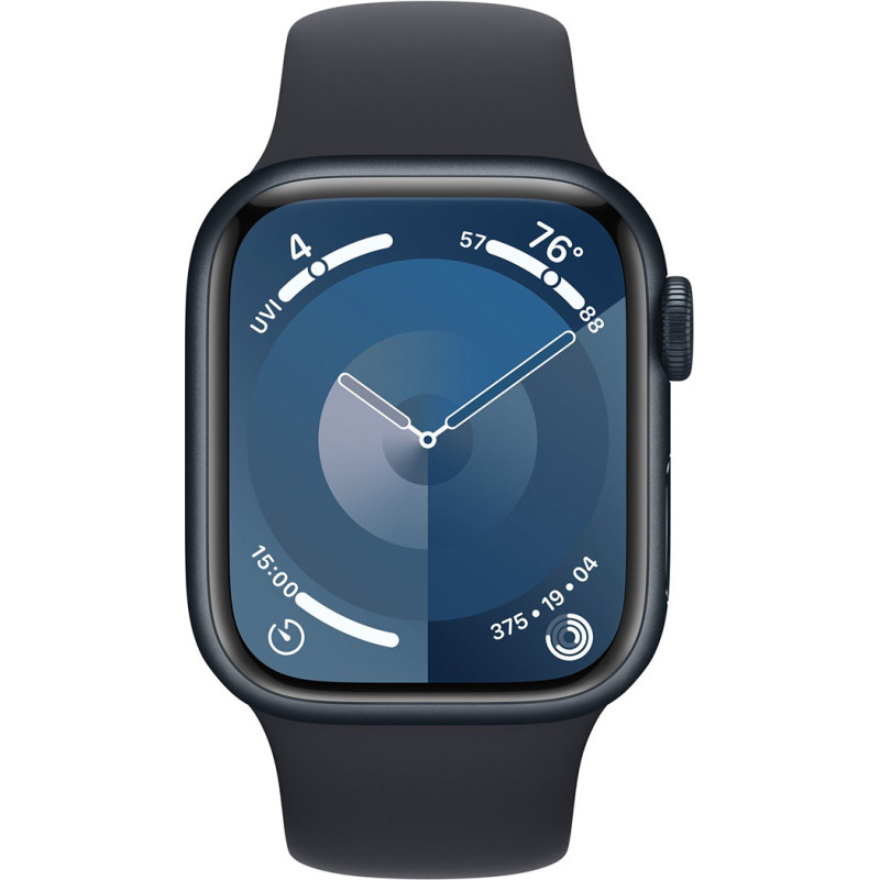 Смартгодинник Apple Watch Series 9 GPS 41mm Midnight Aluminium Case with Midnight Sport Band – S/M Оригінальний, Новий