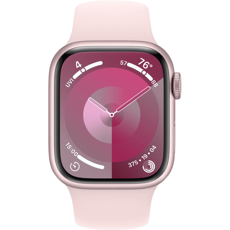 Смартгодинник Apple Watch Series 9 GPS 41mm Pink Aluminium Case with Light Pink Sport Band – M/L Оригінальний, Новий