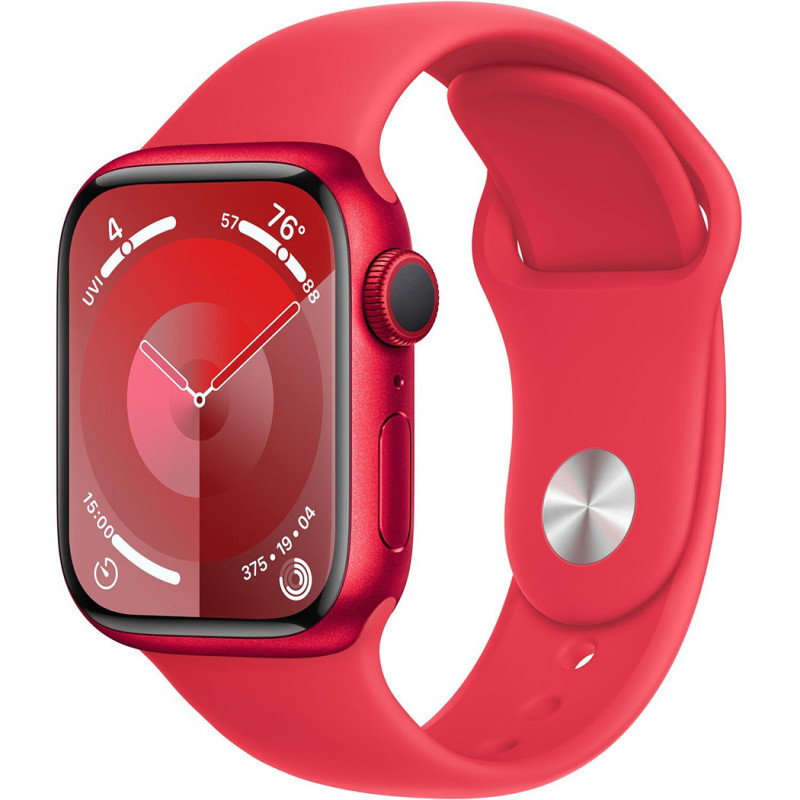 Смартгодинник Apple Watch Series 9 GPS 41mm RED Aluminium Case with RED Sport Band – S/M Оригінальний, Новий