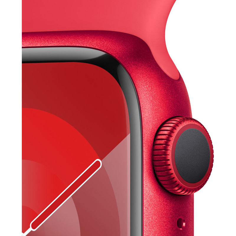 Смартгодинник Apple Watch Series 9 GPS 41mm RED Aluminium Case with RED Sport Band – S/M Оригінальний, Новий