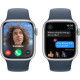Смартгодинник Apple Watch Series 9 GPS 41mm Silver Aluminium Case with Storm Blue Sport Band – M/L Оригінальний, Новий