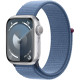 Смартгодинник Apple Watch Series 9 GPS 41mm Silver Aluminium Case with Winter Blue Sport Loop Оригінальний, Новий