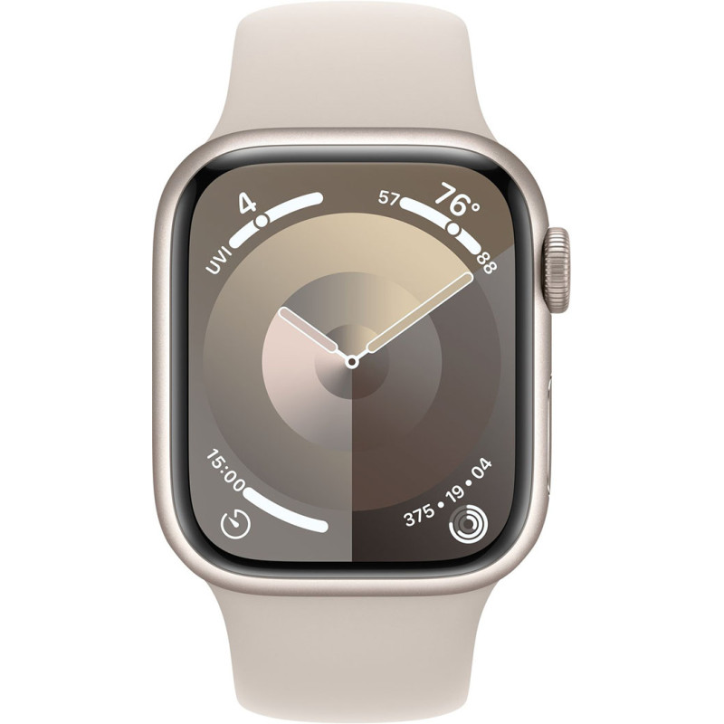 Смартгодинник Apple Watch Series 9 GPS 41mm Starlight Aluminium Case with Starlight Sport Band – M/L Оригінальний, Новий
