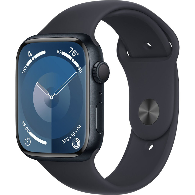 Смартгодинник Apple Watch Series 9 GPS 45mm Midnight Aluminium Case with Midnight Sport Band – M/L Оригінальний, Новий