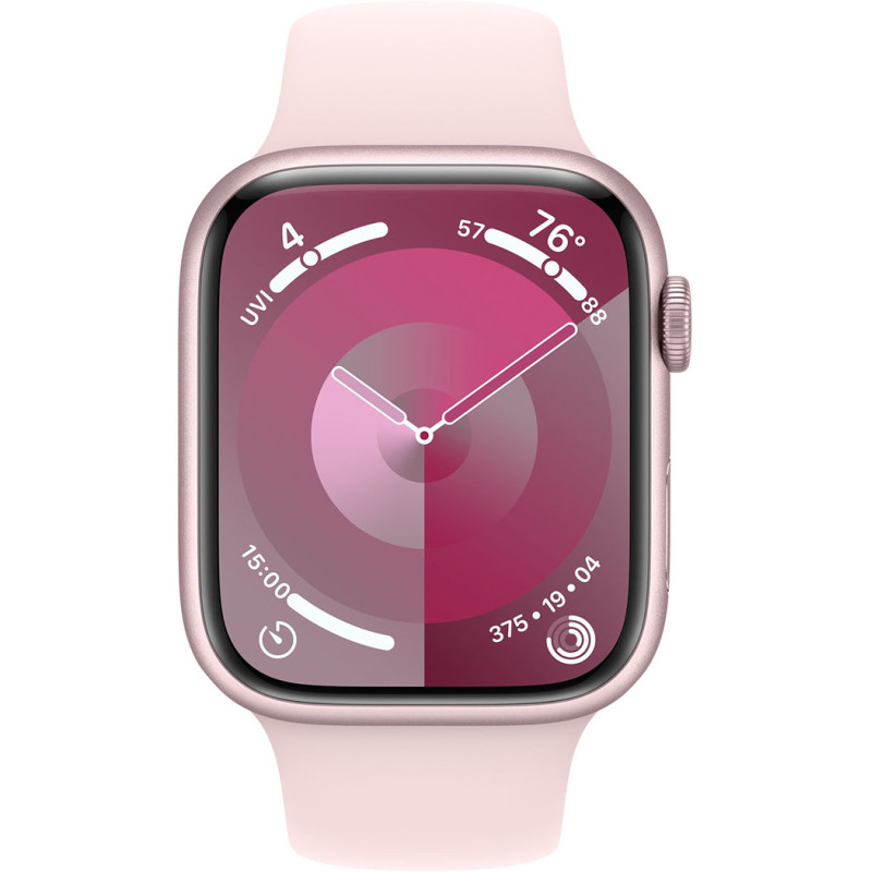Смартгодинник Apple Watch Series 9 GPS 45mm Pink Aluminium Case with Light Pink Sport Band – M/L Оригінальний, Новий