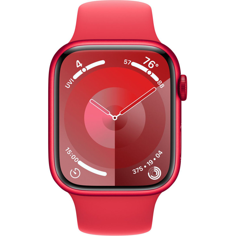 Смартгодинник Apple Watch Series 9 GPS 45mm RED Aluminium Case with RED Sport Band – S/M Оригінальний, Новий