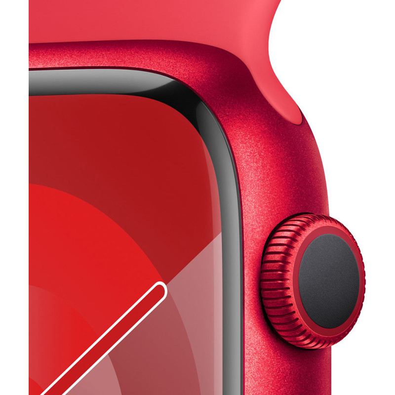 Смартгодинник Apple Watch Series 9 GPS 45mm RED Aluminium Case with RED Sport Band – S/M Оригінальний, Новий