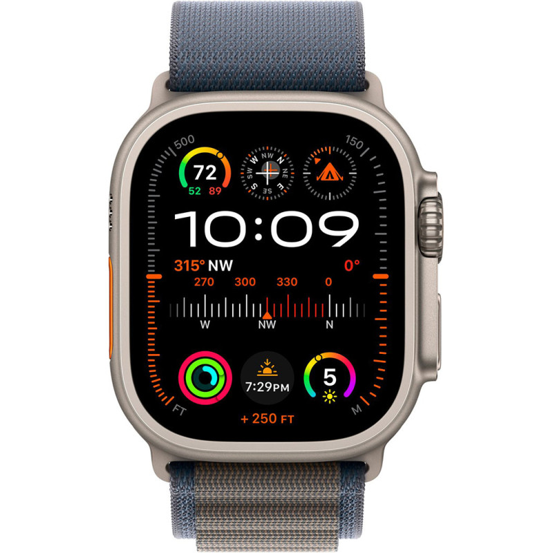 Apple Watch Ultra 2 GPS + Cellular 49mm Titanium Case with Blue Alpine Loop - M (MREP3) Оригінальний, Новий