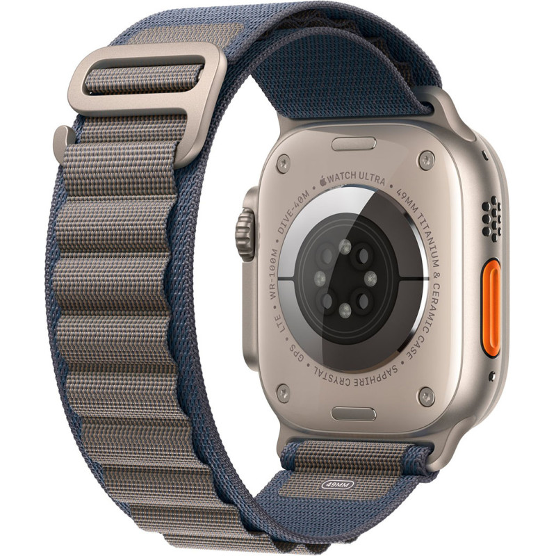 Apple Watch Ultra 2 GPS + Cellular 49mm Titanium Case with Blue Alpine Loop - M (MREP3) Оригінальний, Новий