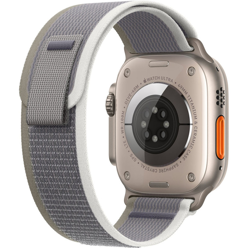 Смартгодинник Apple Watch Ultra 2 GPS + Cellular, 49mm Titanium Case with Green/Grey Trail Loop – M/L Оригінальний, Новий