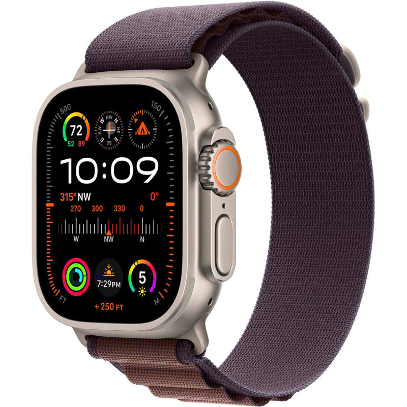 Смартгодинник Apple Watch Ultra 2 GPS + Cellular, 49mm Titanium Case with Indigo Alpine Loop – Large Оригінальний, Новий