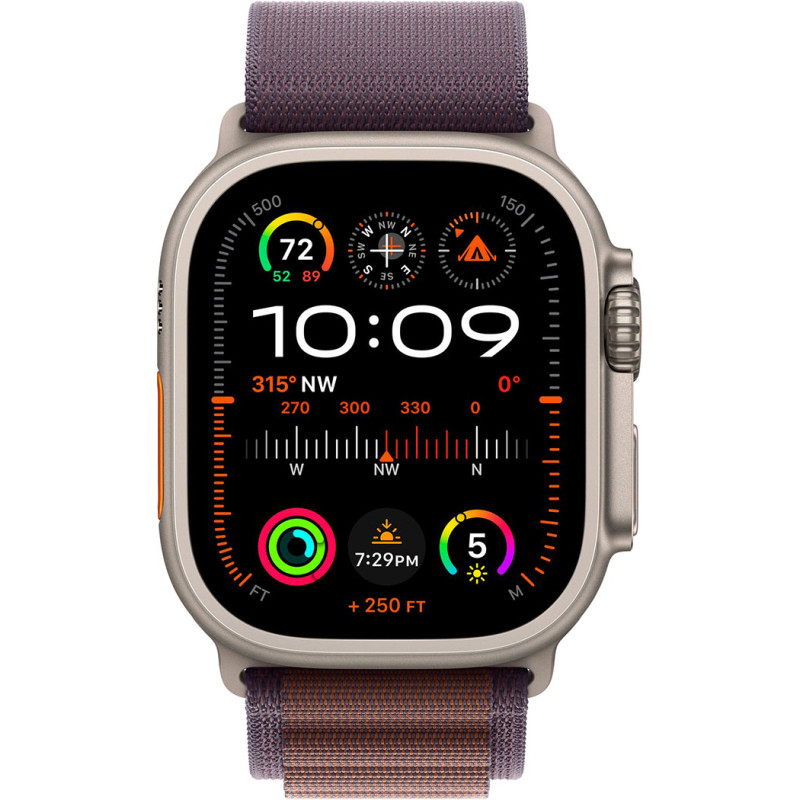 Смартгодинник Apple Watch Ultra 2 GPS + Cellular, 49mm Titanium Case with Indigo Alpine Loop – Large Оригінальний, Новий