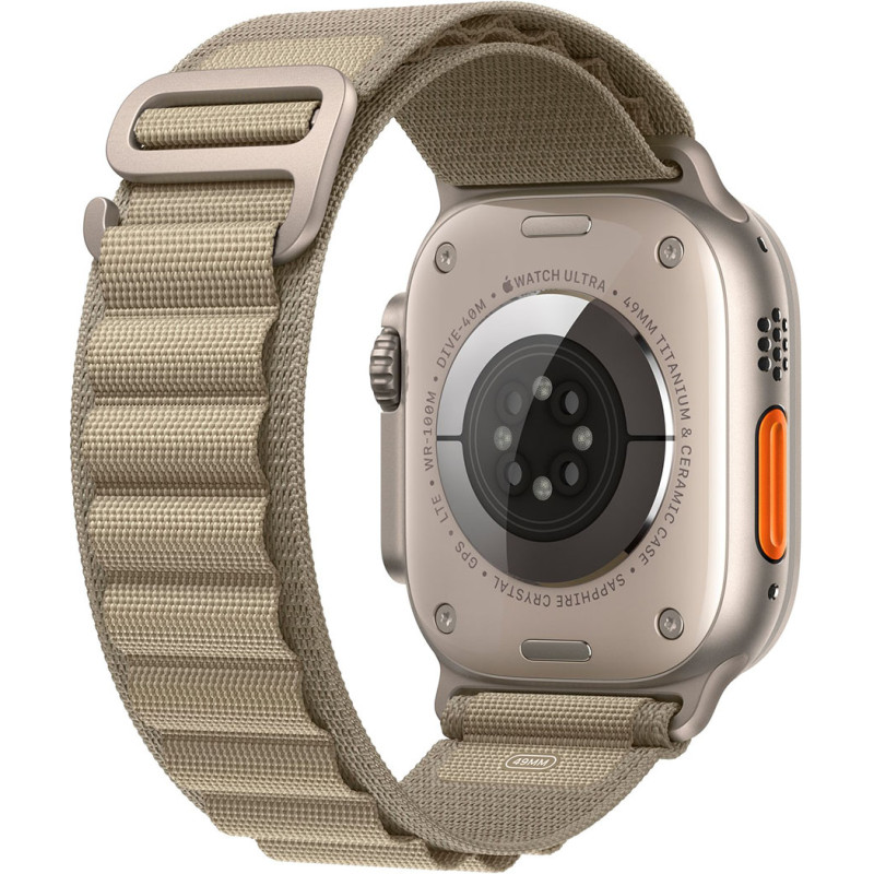 Смартгодинник Apple Watch Ultra 2 GPS + Cellular, 49mm Titanium Case with Olive Alpine Loop – Medium Оригінальний, Новий