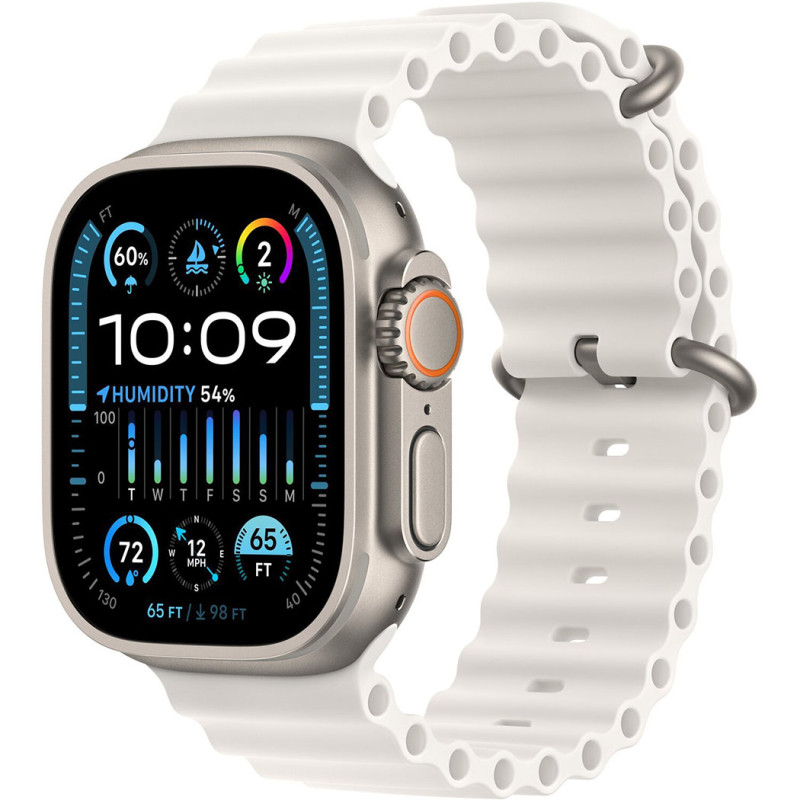 Смартгодинник Apple Watch Ultra 2 GPS + Cellular, 49mm Titanium Case with White Ocean Band Оригінальний, Новий