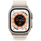 Смартгодинник Apple Watch Ultra GPS + Cellular 49mm Titanium Case with Starlight Alpine Loop Medium Оригінальний, Новий