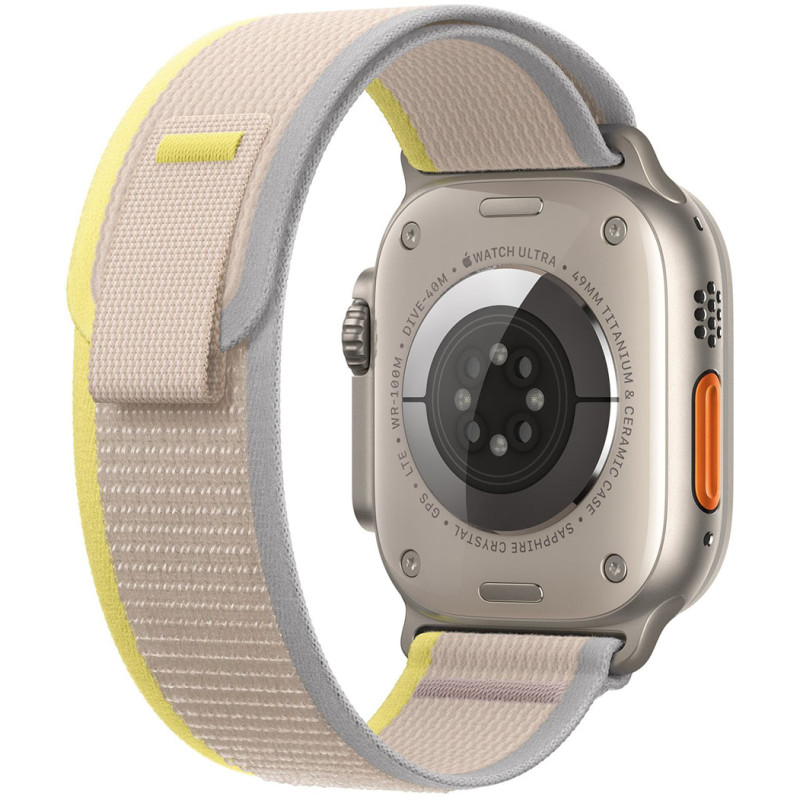Смартгодинник Apple Watch Ultra GPS + Cellular 49mm Titanium Case with Yellow/Beige Trail Loop – M/L Оригінальний, Новий