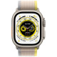 Смартгодинник Apple Watch Ultra GPS + Cellular 49mm Titanium Case with Yellow/Beige Trail Loop – S/M Оригінальний, Новий